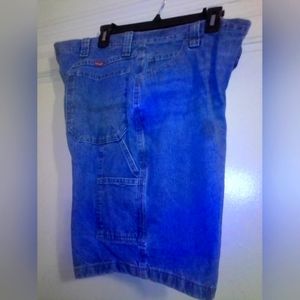 Wrangler Carpenter blue jean Shorts Size 36